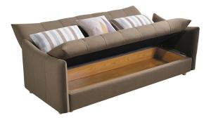 Sofá cama de tela para salas de estar