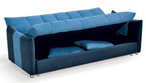 Sofá cama de tela para salas de estar