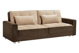 Sofá cama de tela inclinable