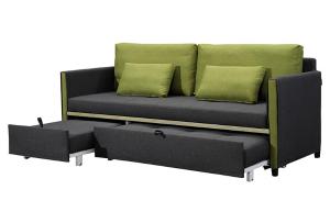 Sofá convertible de tela Queen Size  