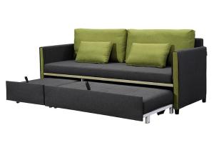 Sofá convertible de tela Queen Size  