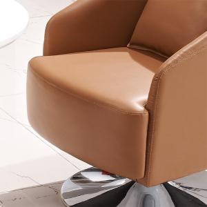 Set de sillones individuales de cuero para sala de recepción 
