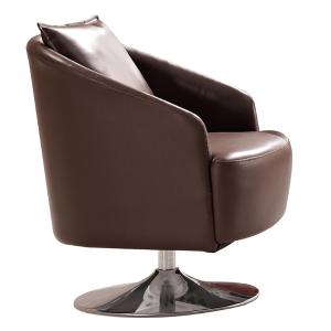 Set de sillones individuales de cuero para sala de recepción 