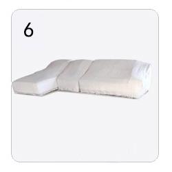 Sofá entero después del empacado